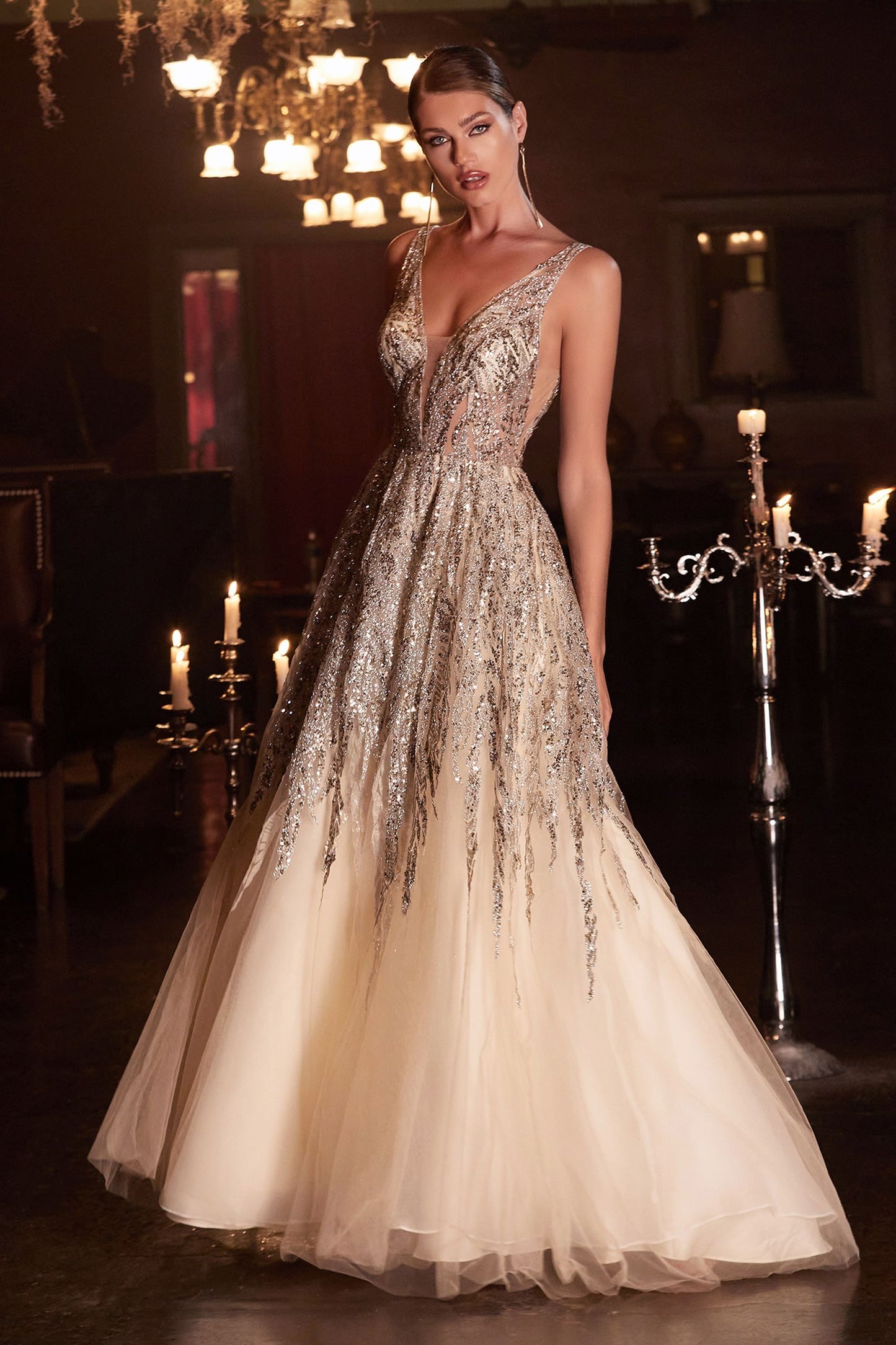 Shimmer ball outlet gown wedding dress