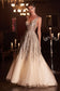 Cinderella Divine - Beaded Shimmer Ball Gown C135