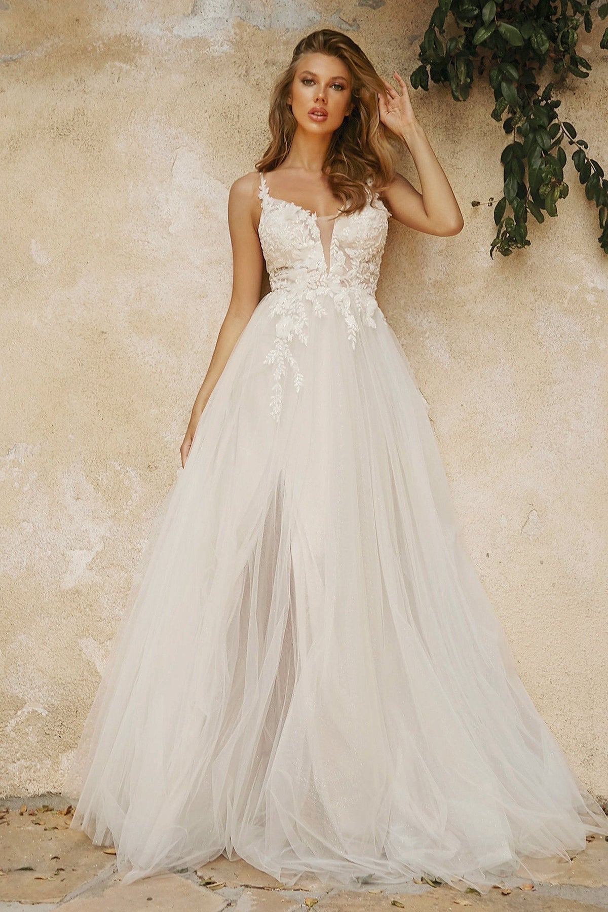 Cinderella Divine - Layered A-Line Tulle Bridal Gown CB072W