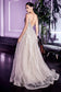 Cinderella Divine LONG BEADED TULLE DRESS CD940