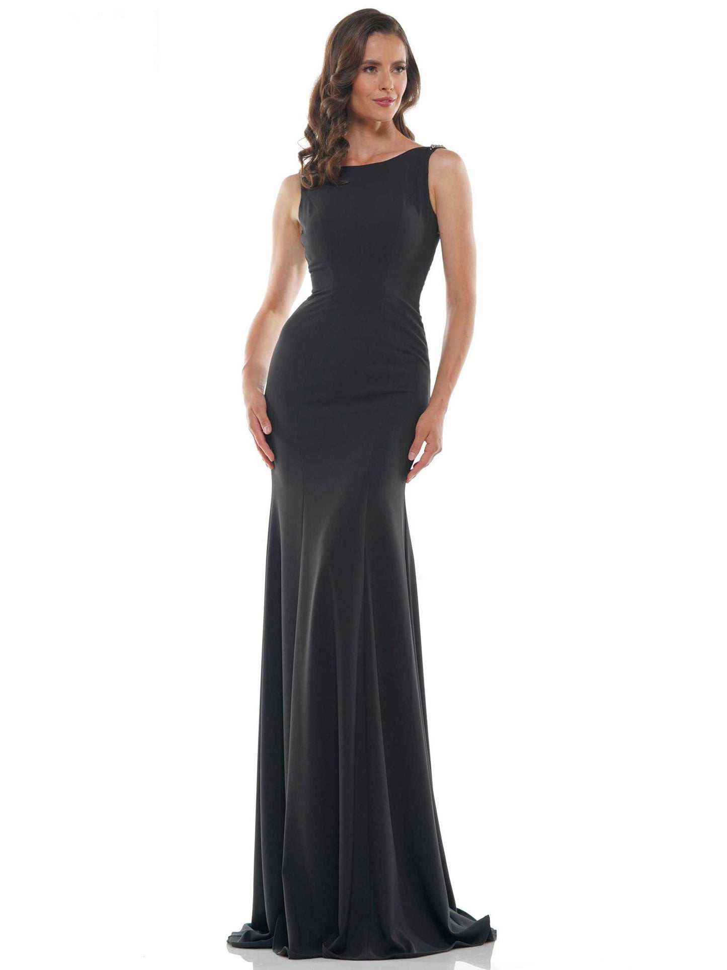 Marsoni by Colors Scoop Neck with Beaded Embellishment Evening Dress M140