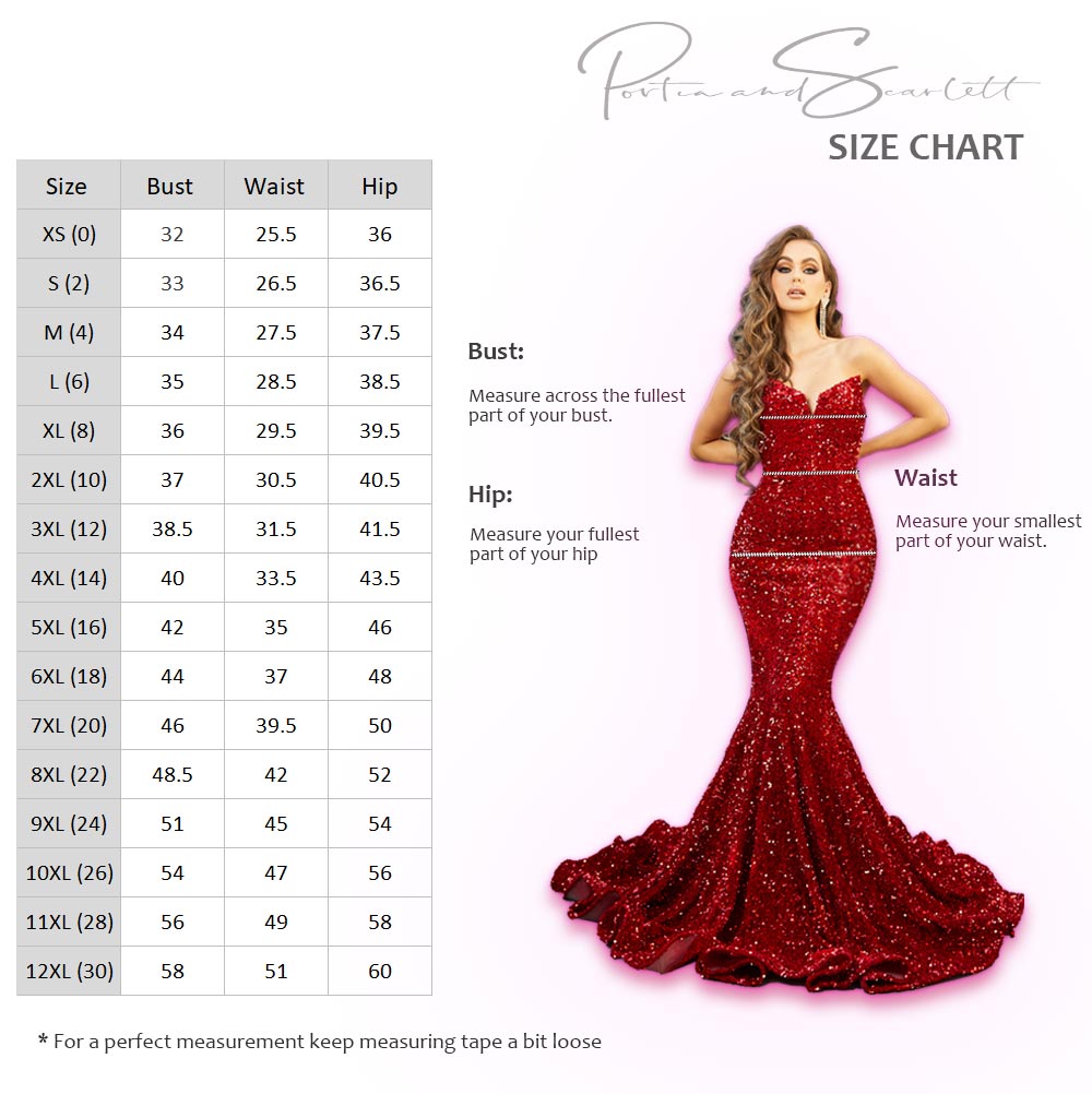 Portia & Scarlett Fully Sequined Body Hugging Gown PS21208