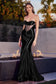 Cinderella Divine STRAPLESS SHEER CORSET MERMAID DRESS CD294