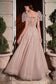 Cinderella Divine - Puff Sleeve Ball Gown  Style #B711