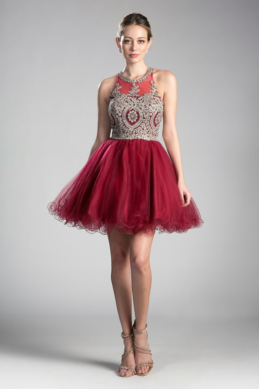 Cinderella Divine - Short Layered Cocktail Dress #UJ0119